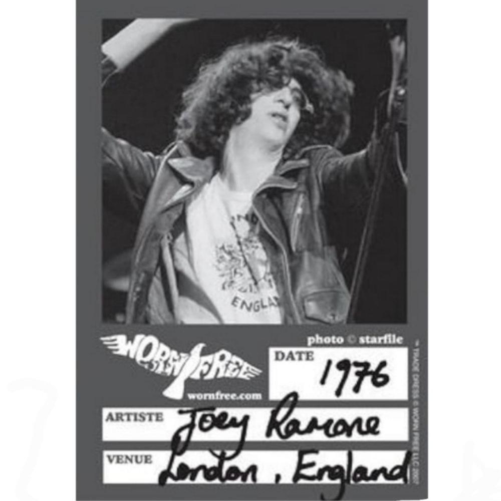 Worn Free Men's Joey Ramone London T-Shirt - Picture 2 of 5
